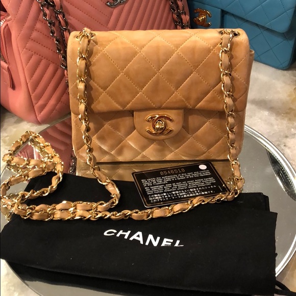 tan chanel bag